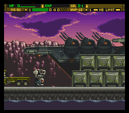 Front Mission Series - Gun Hazard (Japan) In game screenshot